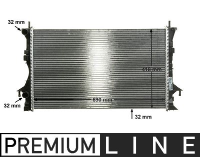 Mahle Kühler, Motorkühlung [Hersteller-Nr. CR461000P] für Renault von MAHLE