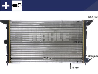 Mahle Kühler, Motorkühlung [Hersteller-Nr. CR641000S] für Ford, Seat, VW von MAHLE