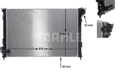 Mahle Kühler, Motorkühlung [Hersteller-Nr. CR983000S] für Mini von MAHLE