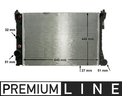 Mahle Kühler, Motorkühlung [Hersteller-Nr. CR988000P] für Mercedes-Benz von MAHLE