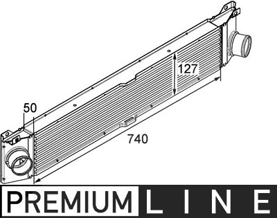 Mahle Ladeluftkühler [Hersteller-Nr. CI157000P] für Fiat von MAHLE