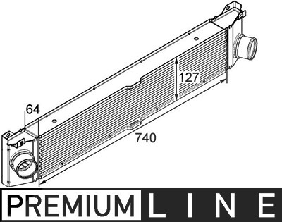 Mahle Ladeluftkühler [Hersteller-Nr. CI158000P] für Citroën, Fiat, Peugeot von MAHLE