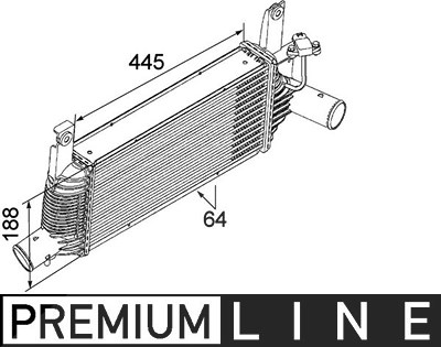 Mahle Ladeluftkühler [Hersteller-Nr. CI159000P] für Nissan von MAHLE