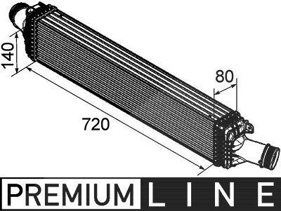 Mahle Ladeluftkühler [Hersteller-Nr. CI169000P] für Audi, Porsche von MAHLE