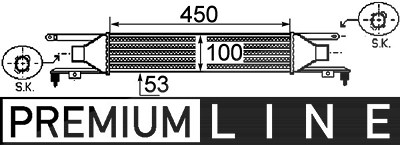 Mahle Ladeluftkühler [Hersteller-Nr. CI250000P] für Opel, Vauxhall von MAHLE