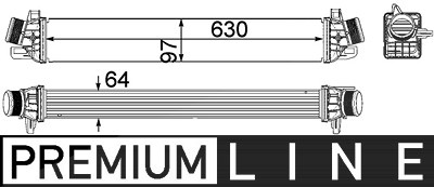 Mahle Ladeluftkühler [Hersteller-Nr. CI259000P] für Alfa Romeo von MAHLE