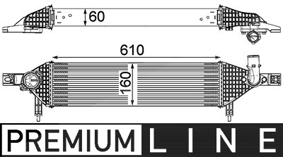 Mahle Ladeluftkühler [Hersteller-Nr. CI320000P] für Nissan von MAHLE