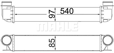 Mahle Ladeluftkühler [Hersteller-Nr. CI338000S] für BMW von MAHLE