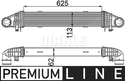 Mahle Ladeluftkühler [Hersteller-Nr. CI359000P] für Mercedes-Benz von MAHLE