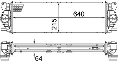 Mahle Ladeluftkühler [Hersteller-Nr. CI368000P] für Mercedes-Benz von MAHLE