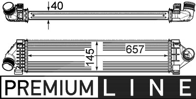 Mahle Ladeluftkühler [Hersteller-Nr. CI394000P] für Ford von MAHLE