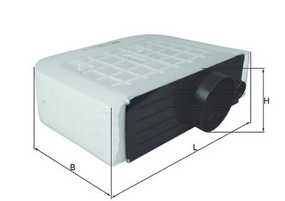 Mahle Luftfilter [Hersteller-Nr. LX3233/6] für Audi, VW von MAHLE