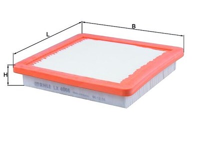 Mahle Luftfilter [Hersteller-Nr. LX4066] für Nissan von MAHLE