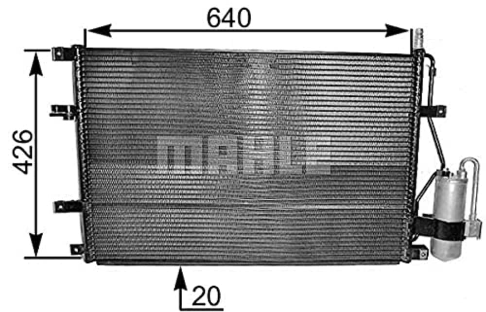 MAHLE AC 227 000S A/C-Kondensator MAHLE AC 227 000S A/C-Kondensator von MAHLE