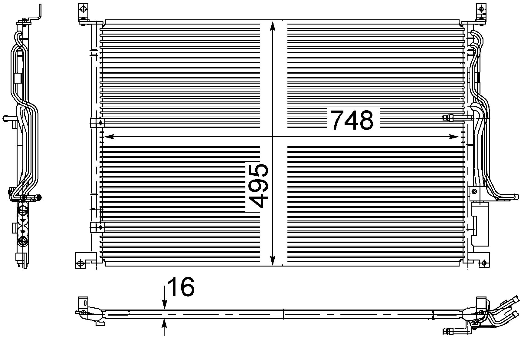 MAHLE AC 271 000S A/C-Kondensator MAHLE AC 271 000S A/C-Kondensator von MAHLE