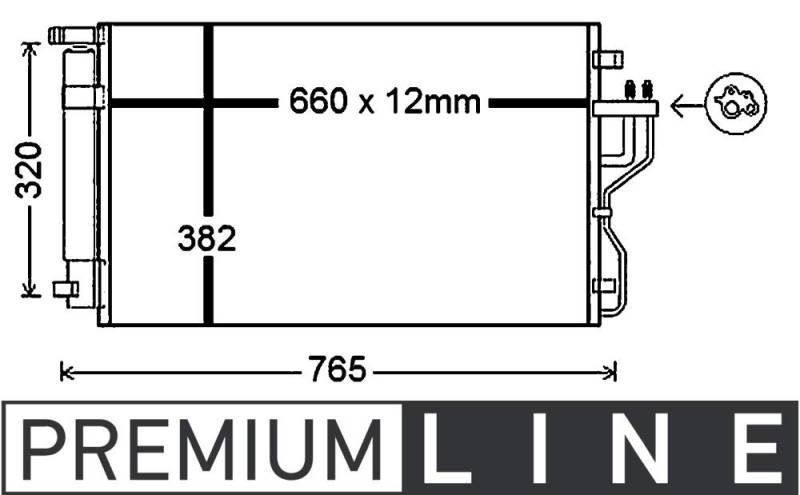 MAHLE AC 770 000P A/C-Kondensator PREMIUM LINE von MAHLE