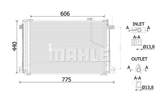 MAHLE AC 786 000S Kondensator Klimaanlage mit Trockner u.a. passend für MERCEDES C-KLASSE (W204) MAHLE AC 786 000S Kondensator Klimaanlage mit Trockner u.a. passend für MERCEDES C-KLASSE (W204) von MAHLE