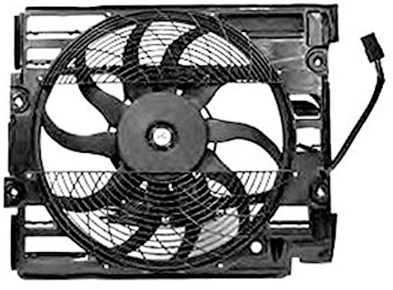 MAHLE ACF 24 000S Lüfter Klimakondensator mit Kühlerlüfterrahmen (Zarge) u.a. passend für BMW 5 (E39) von MAHLE