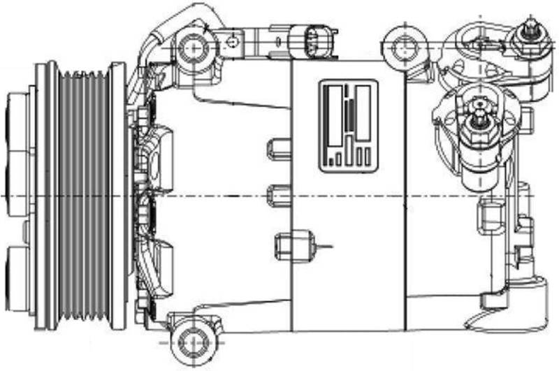 MAHLE ACP 1360 000P Kompressor Klimaanlage Keilrippenriemenscheibe 110MMu.a. passend für FORD KUGA I von MAHLE