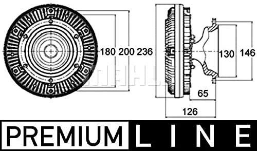 MAHLE CFC 133 000P Kupplung Kühlerlüfter u.a. passend für MERCEDES von MAHLE