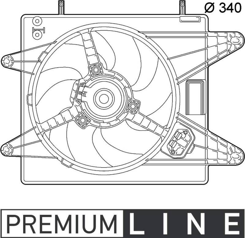 MAHLE CFF 139 000P Kühlmittelkühler-/Kondensator-Lüfter PREMIUM LINE von MAHLE