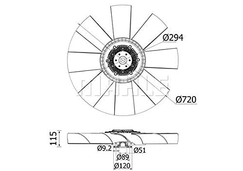 MAHLE CFF 412 000S Kühlmittelkühler-/Kondensator-Lüfter von MAHLE