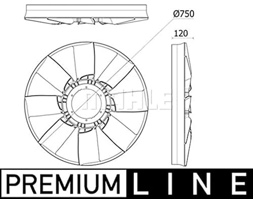 MAHLE CFW 94 000P Lüfterrad PREMIUM LINE von MAHLE