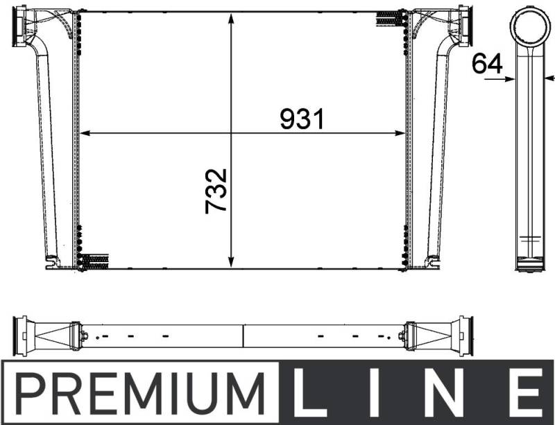 MAHLE CI 241 000P Ladeluftkühler PREMIUM LINE von MAHLE