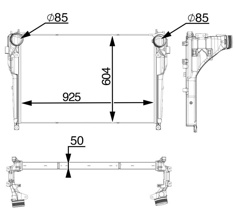 MAHLE CI 556 000P Ladeluftkühler PREMIUM LINE von MAHLE
