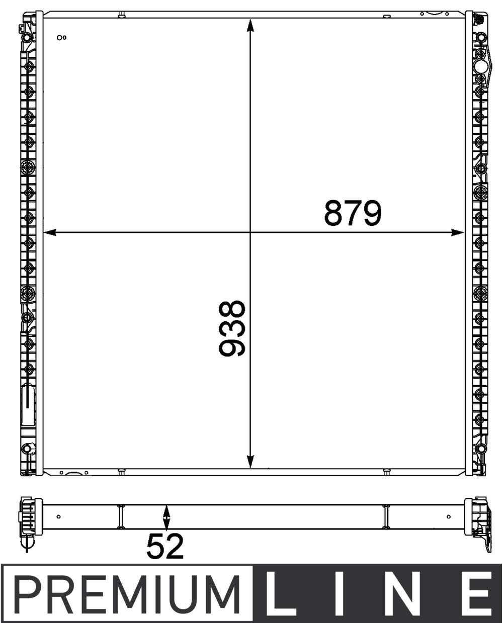 MAHLE CIR 16 000P Niedertemperaturkühler PREMIUM LINE von MAHLE
