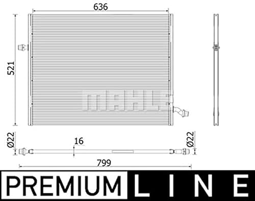 MAHLE CIR 36 000P Niedertemperaturkühler PREMIUM LINE von MAHLE