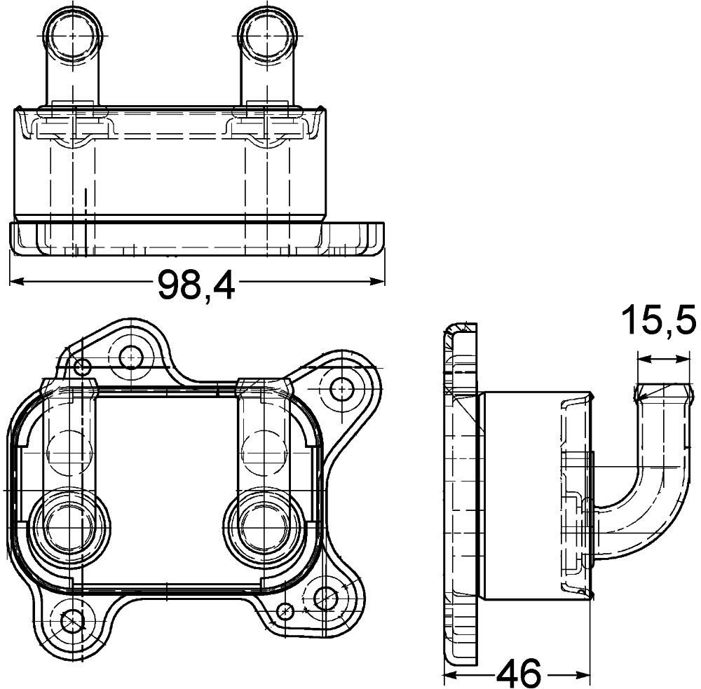 MAHLE CLC 168 000P Ölkühler Motoröl u.a. passend für OPEL CORSA C (X01) von MAHLE