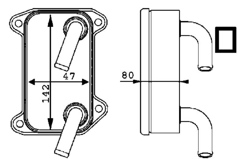 MAHLE CLC 40 000P Ölkühler Motoröl u.a. passend für VOLVO V40 Kombi (645) von MAHLE