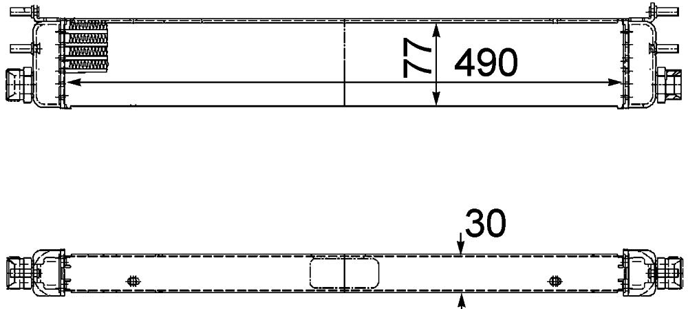 MAHLE CLC 68 000P Ölkühler Motoröl u.a. passend für MERCEDES SL (R230) von MAHLE