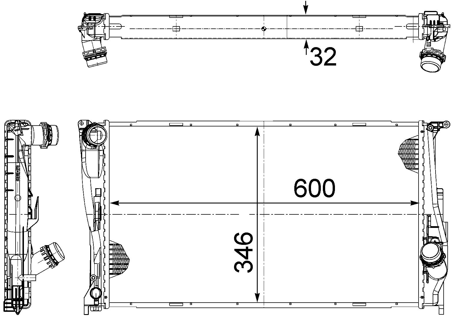 MAHLE CR 1083 000S Kühler Motorkühlung mit Schrauben u.a. passend für BMW X1 (E84) MAHLE CR 1083 000S Kühler Motorkühlung mit Schrauben u.a. passend für BMW X1 (E84) von MAHLE