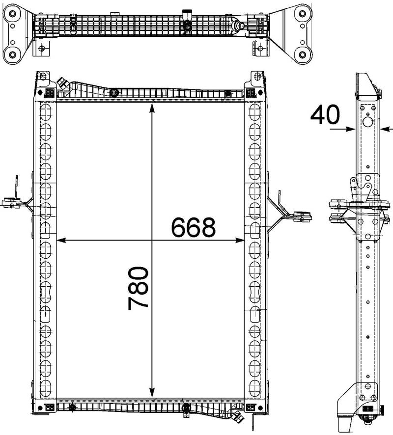 MAHLE CR 1161 000P Kühlmittelkühler BEHR PREMIUM LINE von MAHLE