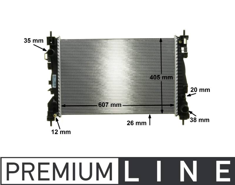 MAHLE CR 1180 000P Kühlmittelkühler PREMIUM LINE von MAHLE