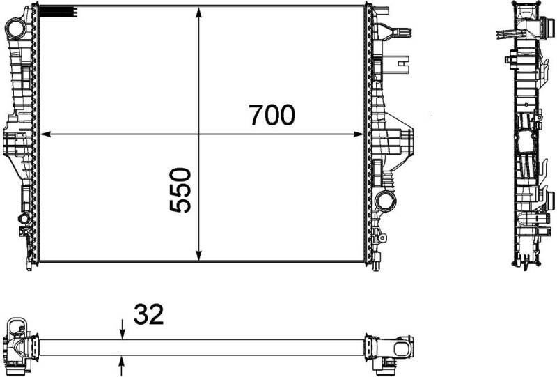 MAHLE CR 1184 000P Kühlmittelkühler PREMIUM LINE von MAHLE