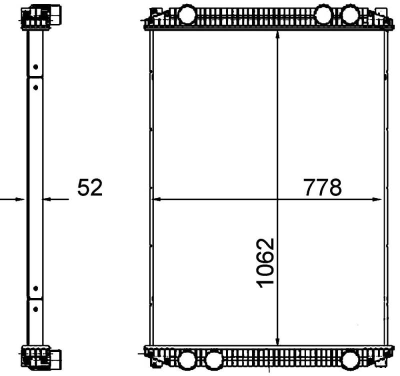 MAHLE CR 1260 000P Kühlmittelkühler PREMIUM LINE von MAHLE