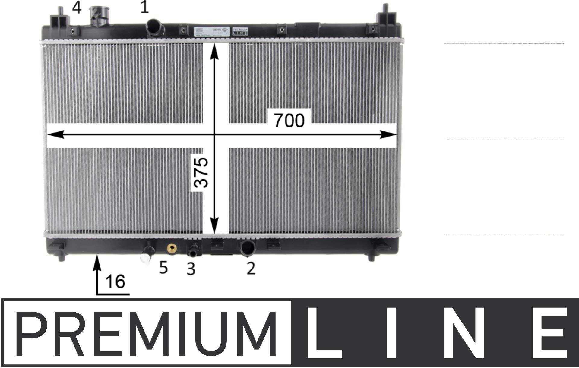 MAHLE CR 1589 000P Kühlmittelkühler PREMIUM LINE MAHLE CR 1589 000P Kühlmittelkühler PREMIUM LINE von MAHLE