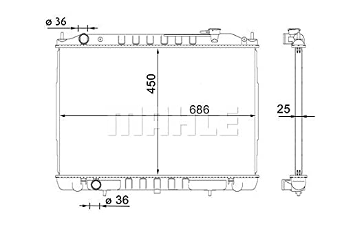 MAHLE CR 1701 000S Kühlmittelkühler u.a. passend für NISSAN KING CAB 2.5 03/02 MAHLE CR 1701 000S Kühlmittelkühler u.a. passend für NISSAN KING CAB 2.5 03/02 von MAHLE