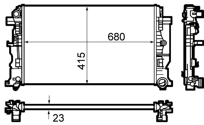 MAHLE CR 1710 000S Kühlmittelkühler von MAHLE