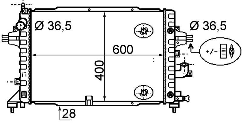 MAHLE CR 1858 000P Kühlmittelkühler BEHR PREMIUM LINE von MAHLE