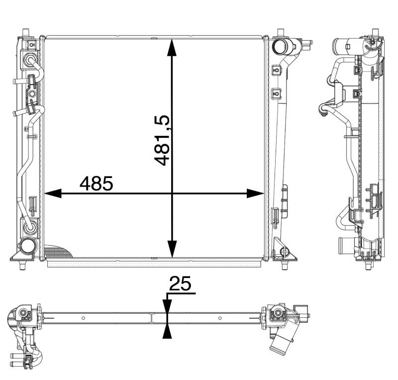 MAHLE CR 1978 000P Kühlmittelkühler PREMIUM LINE von MAHLE
