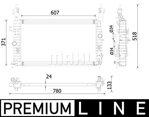 MAHLE CR 2229 000P Kühlmittelkühler BEHR PREMIUM LINE von MAHLE