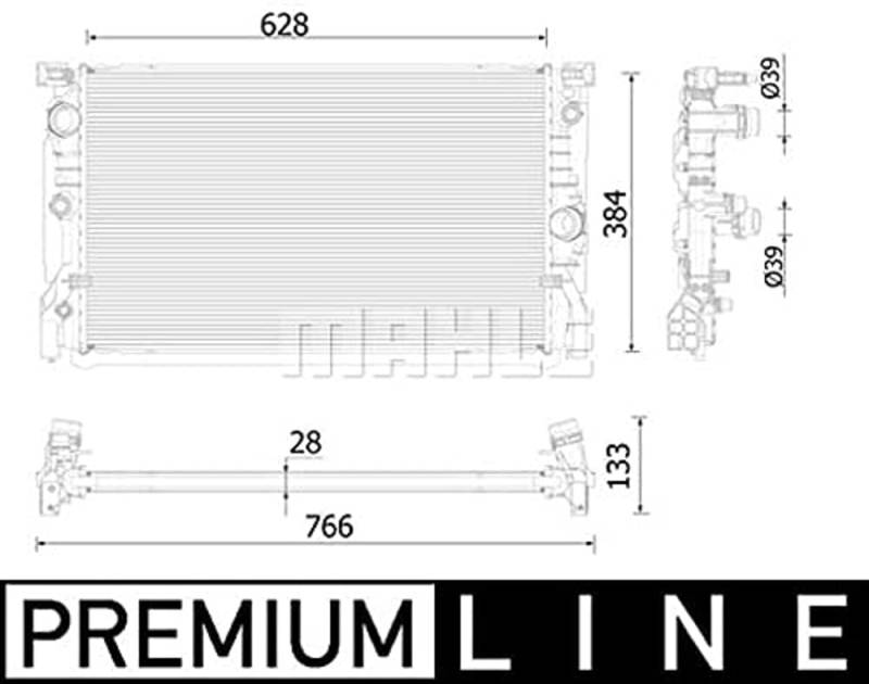 MAHLE CR 2324 000P Kühlmittelkühler PREMIUM LINE von MAHLE