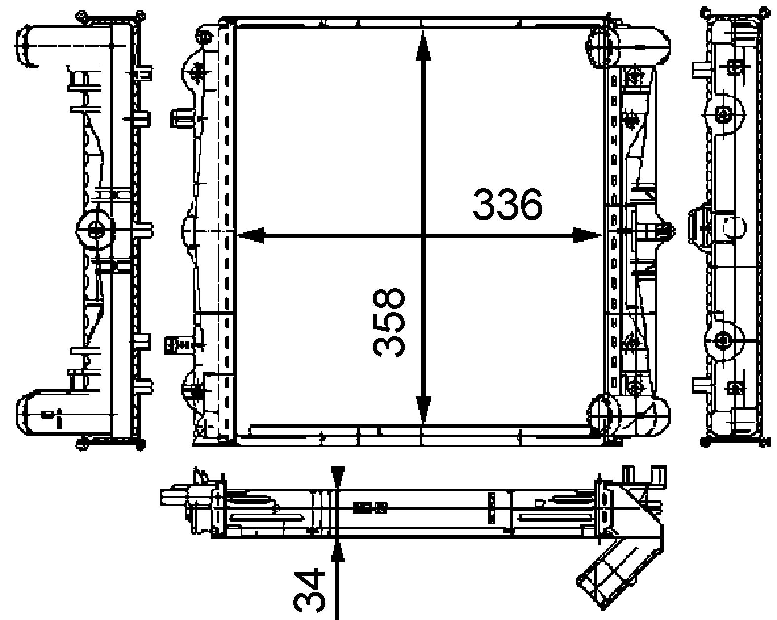MAHLE CR 383 000S Kühler Motorkühlung links mit Klammer u.a. passend für PORSCHE 911 (996) MAHLE CR 383 000S Kühler Motorkühlung links mit Klammer u.a. passend für PORSCHE 911 (996) von MAHLE