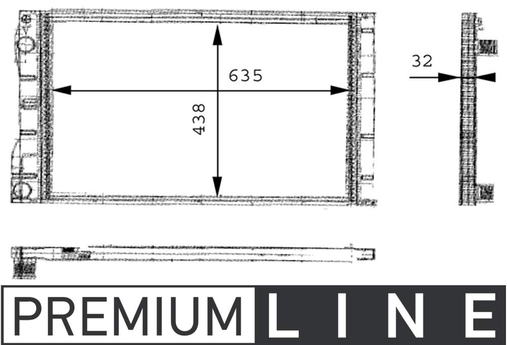 MAHLE CR 480 000P Kühlmittelkühler PREMIUM LINE MAHLE CR 480 000P Kühlmittelkühler PREMIUM LINE von MAHLE