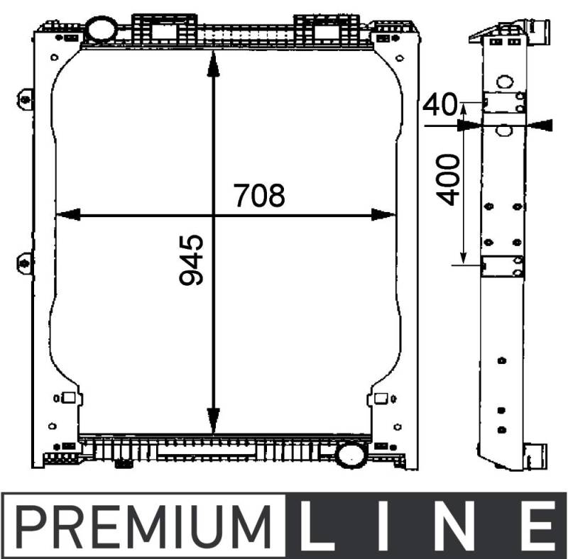 MAHLE CR 685 000P Kühlmittelkühler BEHR PREMIUM LINE von MAHLE