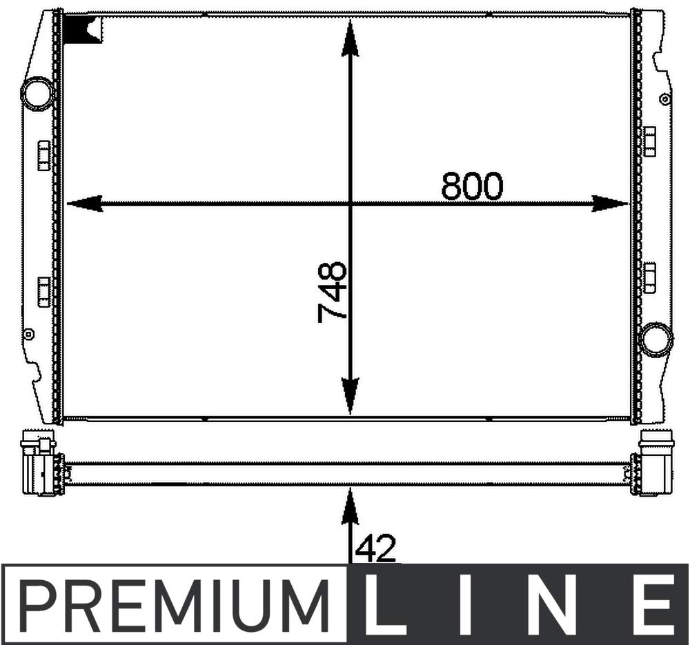 MAHLE CR 719 001P Kühlmittelkühler PREMIUM LINE von MAHLE